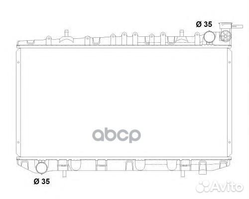 Радиатор системы охлаждения 503497 NRF