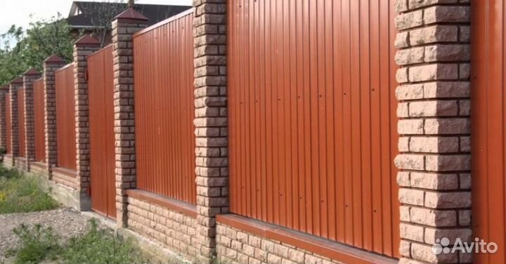 Забор из профнастила цена качественно