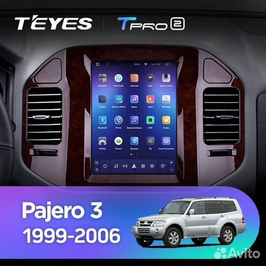 Магнитола Mitsubishi Pajero 3 V70 V60 tpro 2 3/32