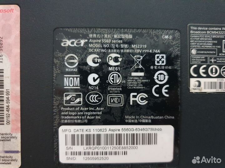 Ноутбук Acer