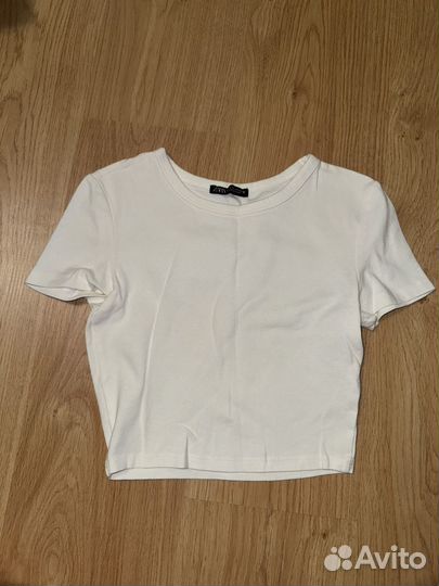 Топ белый zara