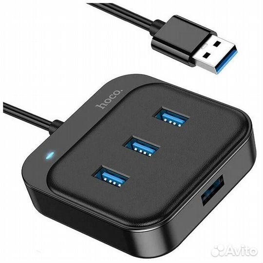Переходник Hoco HB31 USB концентратор 4 в 1 USB
