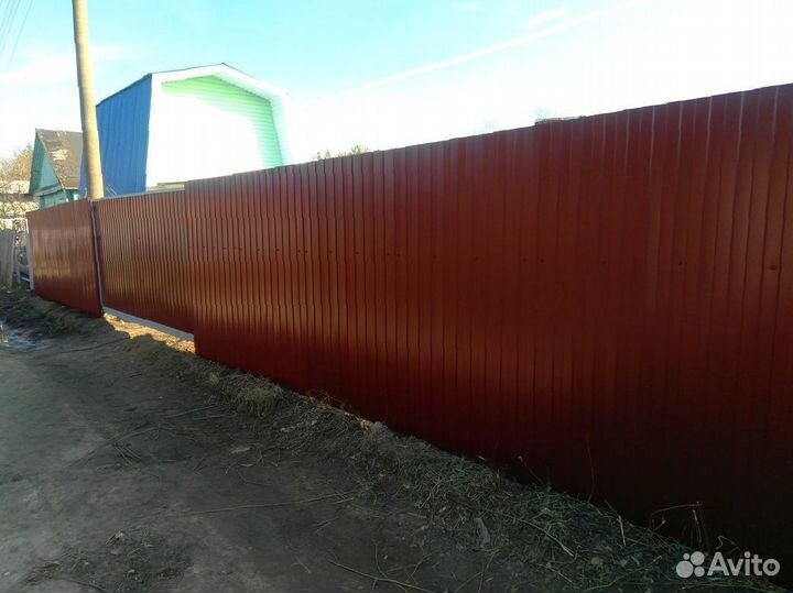 Забор из профнастила