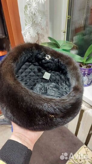 Норковый берет мягкий