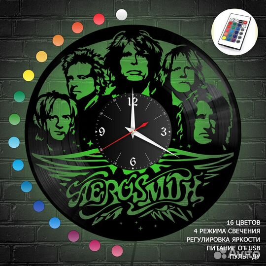 Часы с подсветкой группа Aerosmith №1