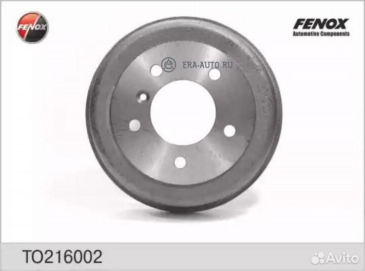 Fenox TO216002 Барабан тормозной зад прав/лев
