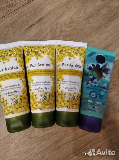 Гель для душа ив роше, крем для рук, шампунь