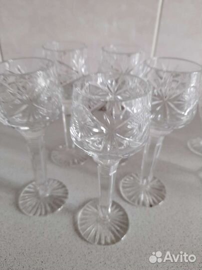 Хрустальные рюмки на ножке СССР