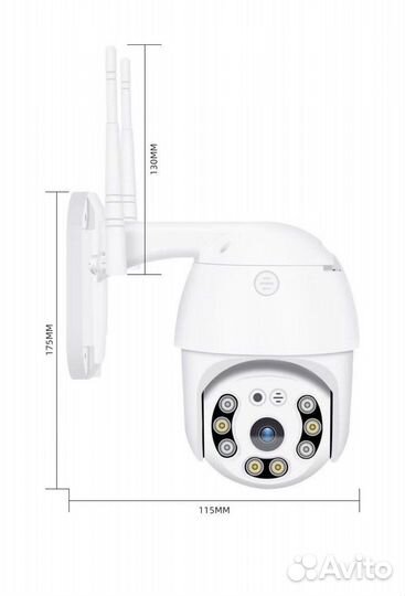 Уличная wifi камера с микрофоном и слежением