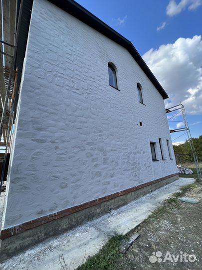 Фасадные работы короед покраска фасада