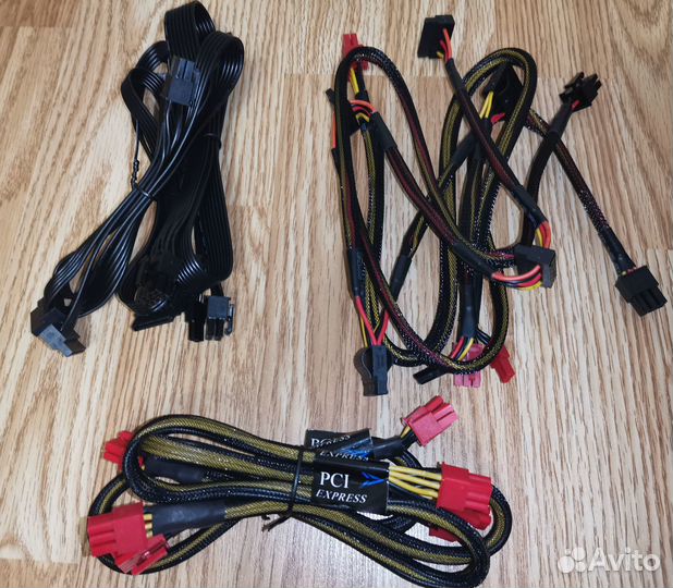 Кабели модульных бп Corsair Chieftec Evga + сумки