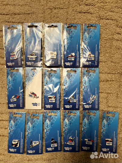 Значки Олимпиада Сочи 2014