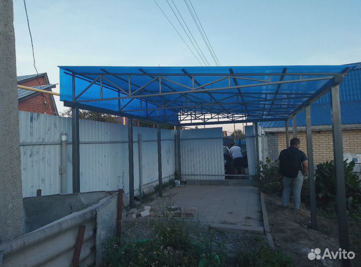 Навесы для автомобиля под ключ