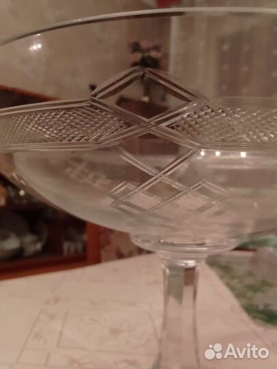 Ваза для фруктов на ножке СССР