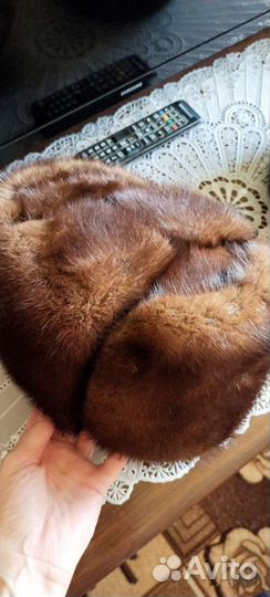 Норковая шапка мужская