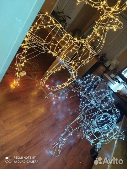 Новогодние фигурки - снеговик, ёлочка, олени, тигр