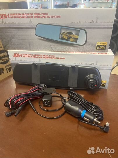 Регистратор зеркало 2 камеры помощь парковки ISA