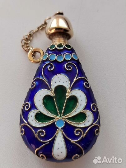 Серебряный флакон для духов 925 пробы. СССР