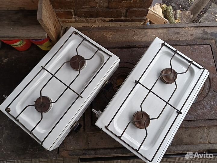 Настольная газовая плита 2 конфорки
