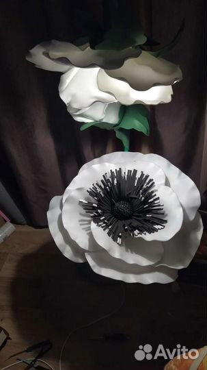 Цветы из изолона светильник