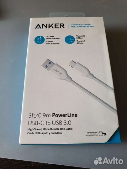 Провод для телефона anker USB-C to usb 3.0