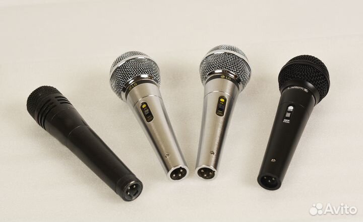 Микрофон вокальный Shure с выключателем и без