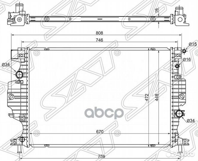 Радиатор Ford Mondeo 14-19 / Galaxy 15-19 / S-M