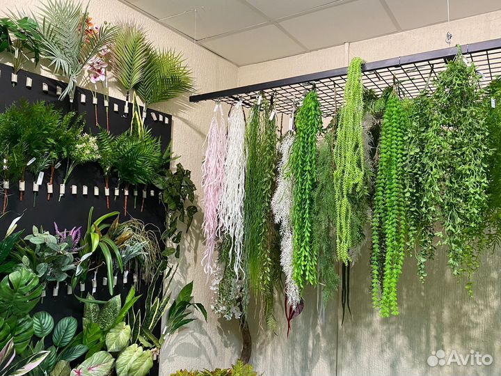 Искусственные растения, коврики, пальмы, деревья