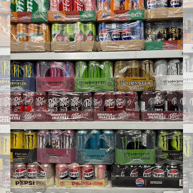 Coca cola, Fanta, Sprite, Pepsi