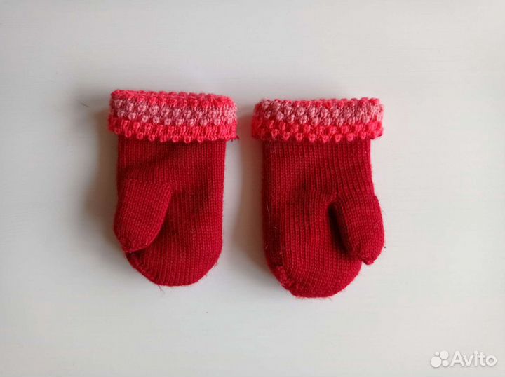 Шерстяные носки детские 2 пары, варежки