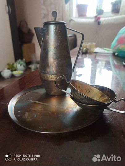 Кофейный сервиз СССР мельхиор