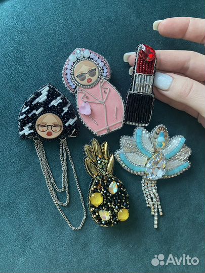 Броши ручной работы