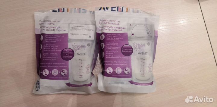 Вакуумные пакеты для грудного молока Avent