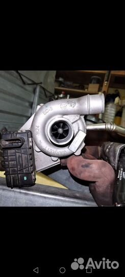 Турбина с коллектором и охладителем