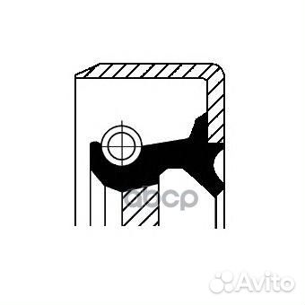 Сальник АКПП первичного вала 38x55x7.7 ACM rhtb