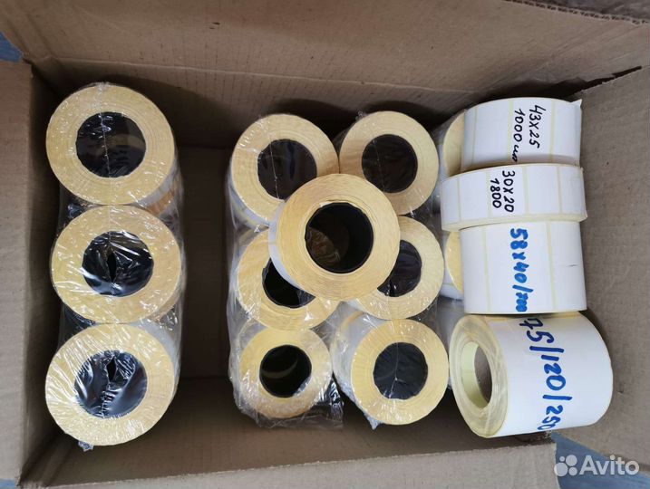 Термоэтикетки 75 120 для озон вб опт