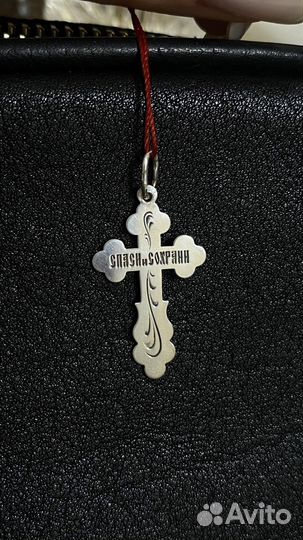 Мужской крест серебро