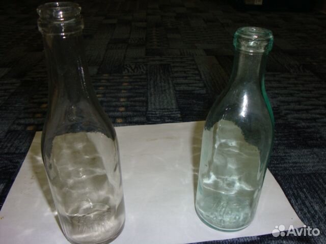 Стеклянная бутылка 0 5 из под коньяка СССР 70 года