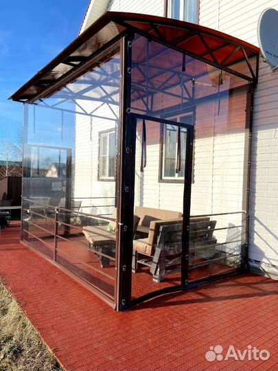 Мягкие окна на беседку