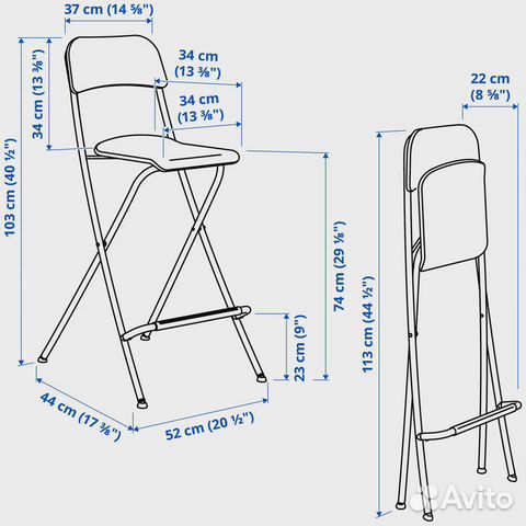 Стул IKEA франклин 3 шт