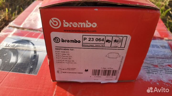 Комплект колодки и диски brembo