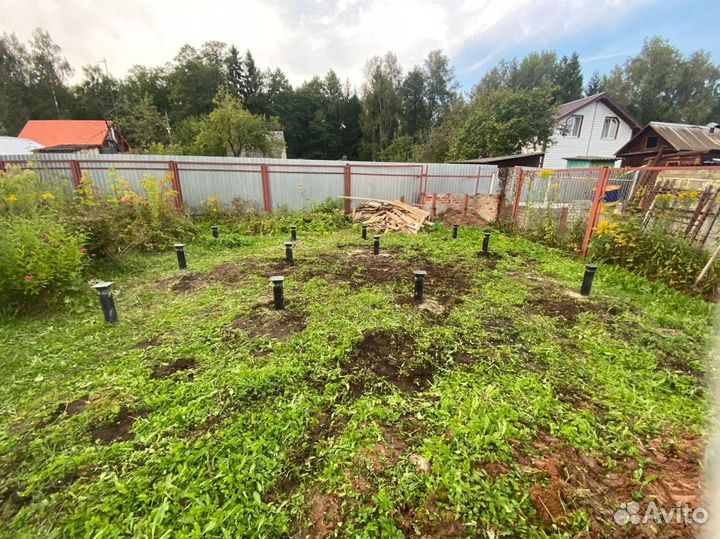 Монтаж винтовых свай под ключ