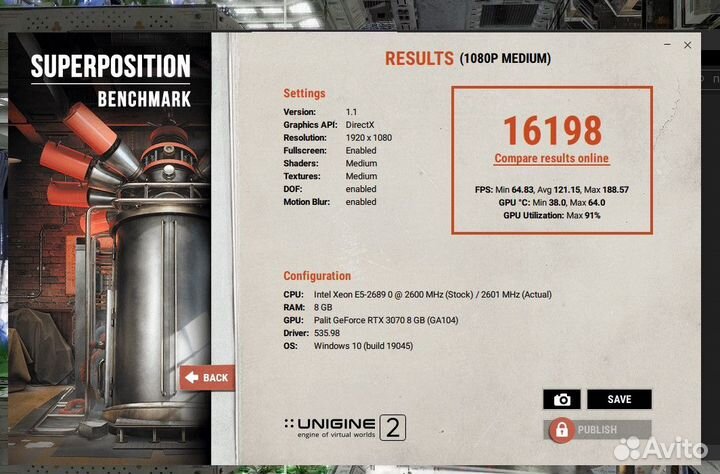 3070 gamerock (под медными пластинами)