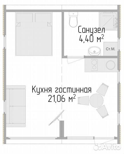 Модульный дом размером 5х6