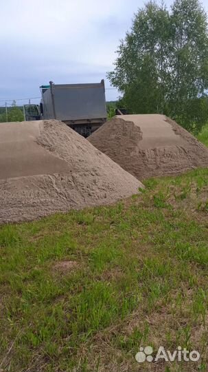 Песок карьерный намывной