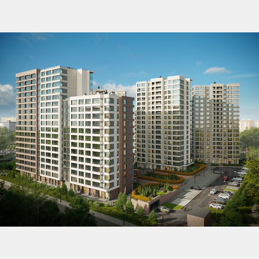 2-к. квартира, 54 м², 10/18 эт.