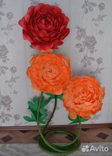 Ростовые цветы из изолона