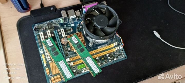 Комплект мать+проц+опер