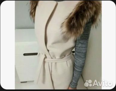 Жилет безрукавка с натуральным мехом