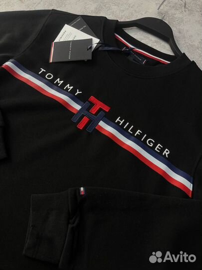 Свитшот Tommy Hilfiger черный люкс